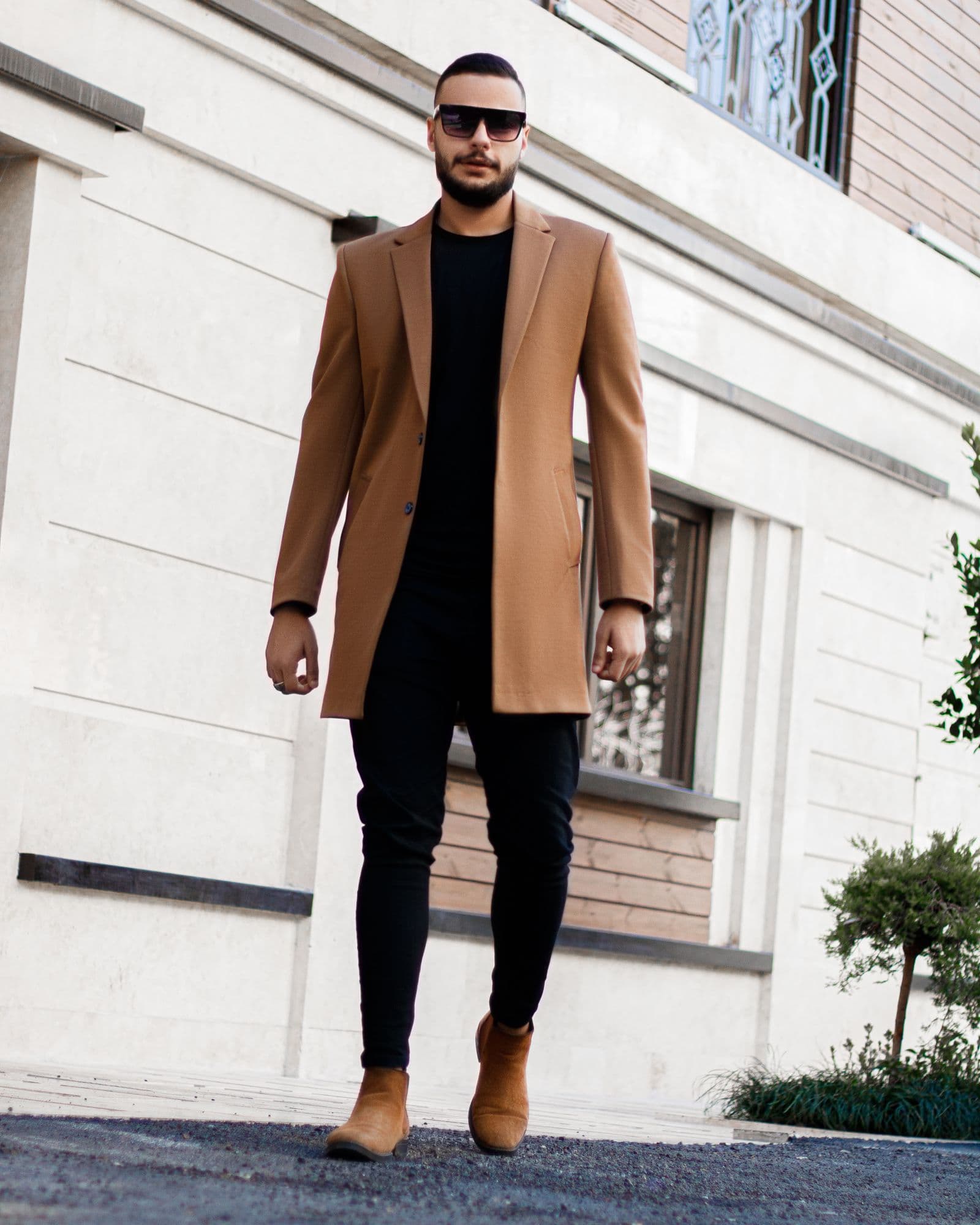 Wool Overcoat in camel, photo 3