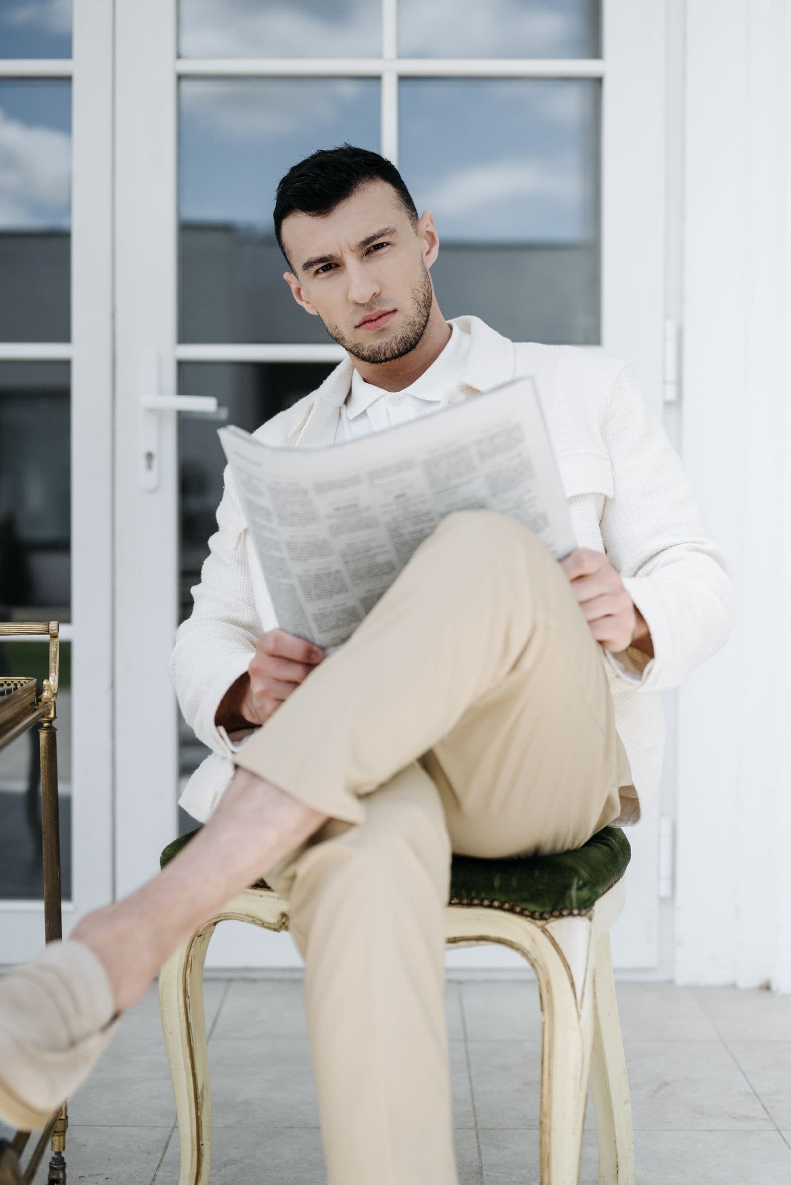 Relaxed Chinos in stone, photo 3