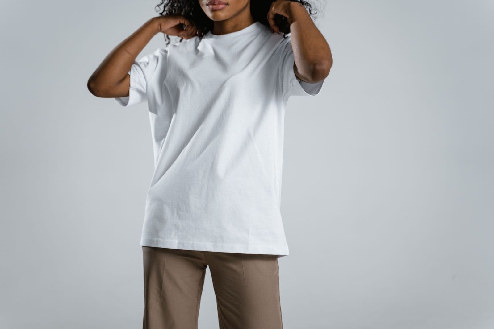 T-shirts, shown on a model or on its own